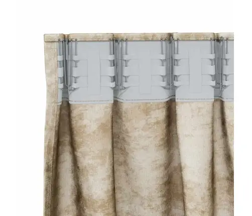 Satiinist Kardinad Kardinatega 2 Pcs Cream 140 X 140 Cm Samet