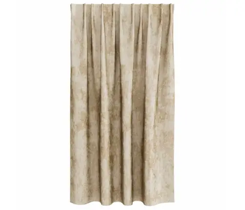 Satiinist Kardinad Kardinatega 2 Pcs Cream 140 X 140 Cm Samet