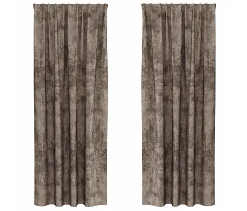 Kardin Kardinatega 2 Pcs Cappuccino 260 X 140 Cm Samet Kardin Kardinatega 2 Pcs Cappuccino 260 X 140 Cm Samet