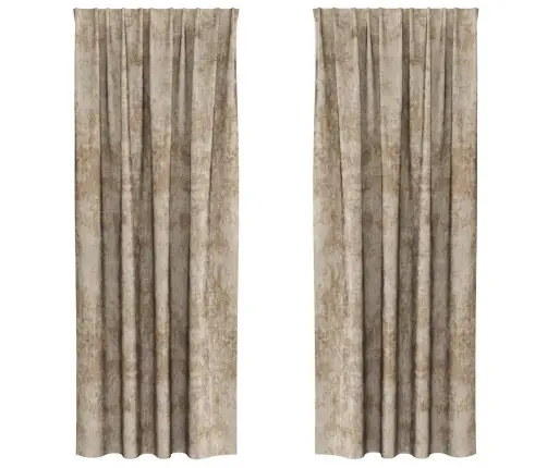 Kardin Kardinatega 2 Pcs Šampanjavärvi 225 X 140 Cm Samet Kardin Kardinatega 2 Pcs Šampanjavärvi 225 X 140 Cm Samet