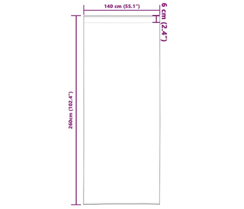 Samta Aizkaru Komplekts 2 Gabali Ar Acs Savienojumiem Šampanieša Krāsā, 260 X 140 Cm Vidaxl