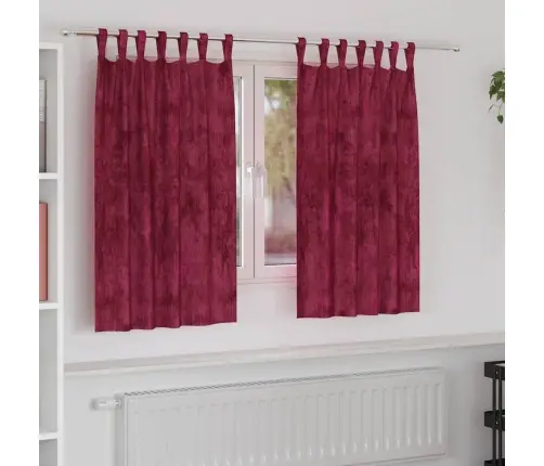 Samta Aizkari 2 Gab. Ar Acīm, Vīna Sarkani, 140X140 Cm Vidaxl