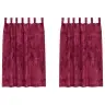 Samta Aizkari 2 Gab. Ar Acīm Vīna Sarkans 175 X 140 Cm Vidaxl