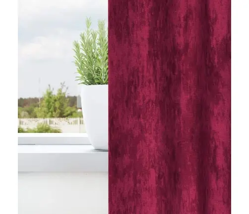 Užuolaida 2 Pcs Vyno Raudonumo 245 X 140 Cm Aksomas