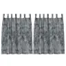 Užuolaida 2 Pcs Sidabrinė Pilka 140 X 140 Cm Aksomas