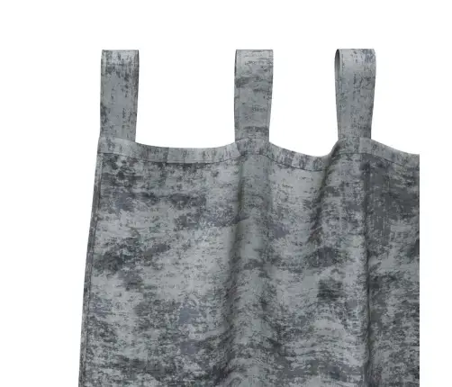 Samta Aizkari 2 Gab. Sudrabaini Pelēkā Krāsā, 175 X 140 Cm Vidaxl