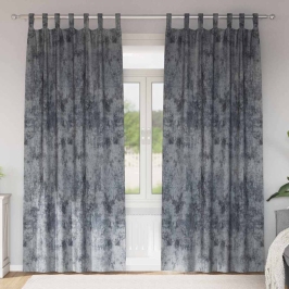 Kardin Kardinatega 2 Pcs Hõbedane 245 X 140 Cm Samet