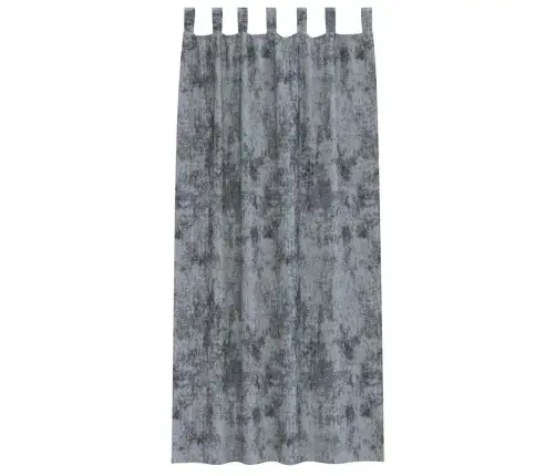 Satiinist Kardinad 2 Pcs Hõbehall 260 X 140 Cm Samet