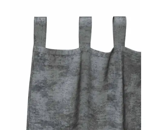 Samta Aizvēji 2 Gab. Ar Acīm Pelēki 245 X 140 Cm Vidaxl