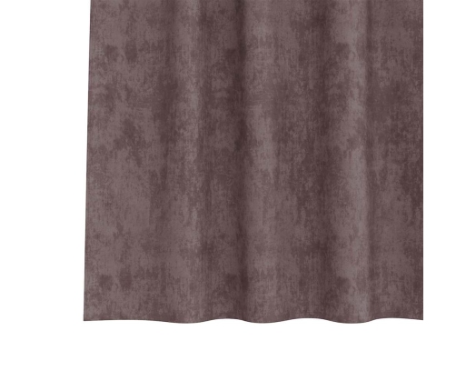 Kardin Kardinatega 2 Pcs Pruun 140 X 140 Cm Samet