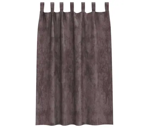 Kardin Kardinatega 2 Pcs Pruun 175 X 140 Cm Samet