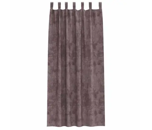 Samta Aizkari 2 Gab. Ar Acu Caurumiem Brūni 225 X 140 Cm Vidaxl
