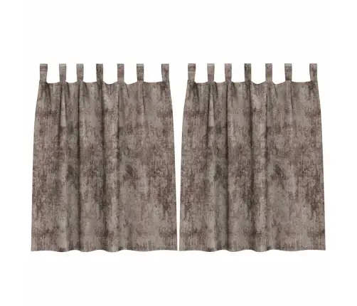 Samta Aizkari 2 Gab. Ar Acs Caurumiem, Kafija, 140 X 140 Cm. Vidaxl