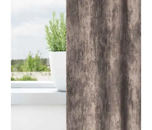 Aksominio Tipo Užuolaidos 2 Pcs Kapučino 175 X 140 Cm Aksomas