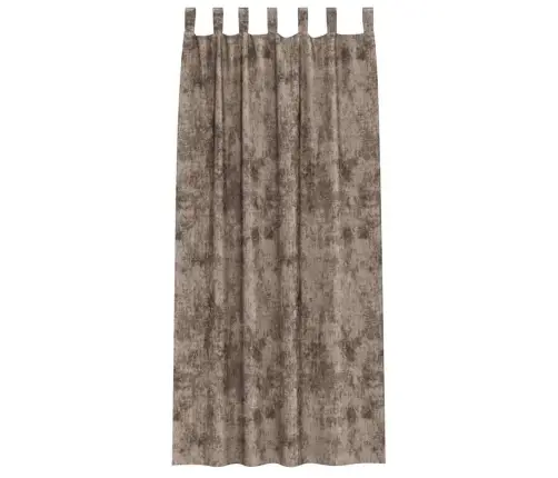 Satiinist Kardinad 2 Pcs Cappuccino 225 X 140 Cm Samet