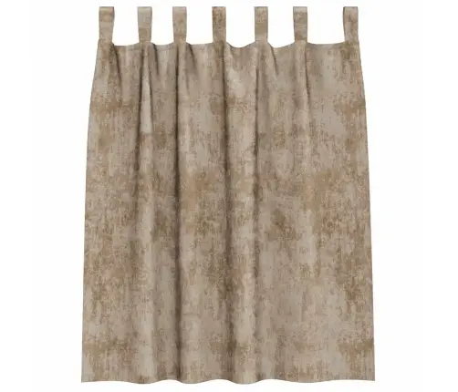 Užuolaida Su Užuolaidomis 2 Pcs Šampano 140 X 140 Cm Aksomas