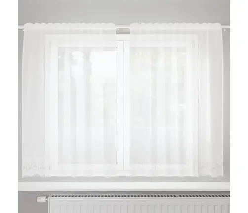 Lina Kardin Kardinatega Valge 150 X 160 Cm Polüester