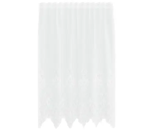 Mežģīņu Aizkars Ar Aizkariem Balta 150 X 180 Cm Poliesters Vidaxl