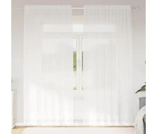 Kardinaid Kardinatega Valge 500X100Cm Polüester