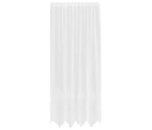 Mežģīņu Aizkars Ar Aizkariem Balta 150 X 200 Cm Poliesters Vidaxl