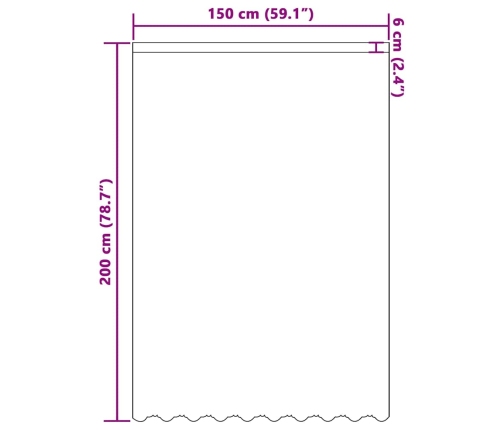 Užuolaidos Su Užuolaidomis Balta 500X100Cm Poliesteris