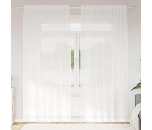 Kardinaid Kardinatega Valge 500X100Cm Polüester