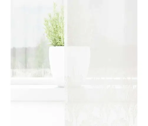 Lina Kardin Kardinatega Lilled Valge 280 X 150 Cm Polüester