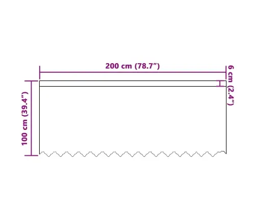 Lina Kardin Kardinatega Lilled Valge 100 X 200 Cm Polüester
