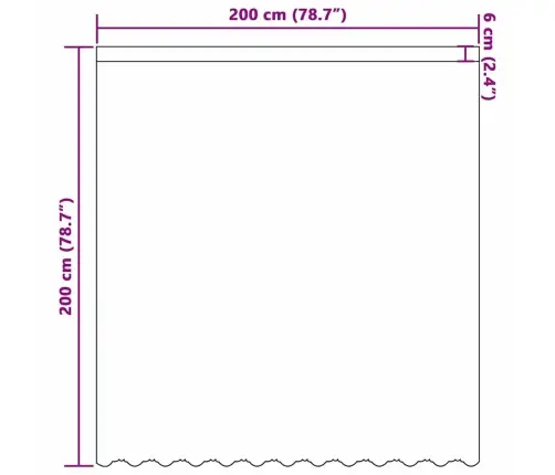 Nėrinių Užuolaida Balta 200 X 200 Cm Poliesteris