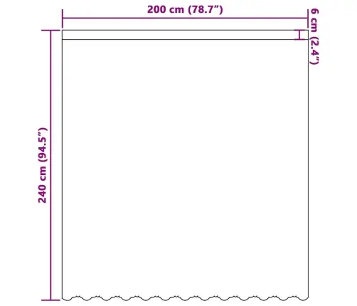 Lina Kardin Kardinatega Valge 200X240Cm Polüester Lina Kardin Kardinatega Valge 200X240Cm Polüester