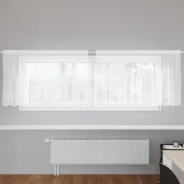 Užuolaidos Su Užuolaidomis Balta 500X100Cm Poliesteris