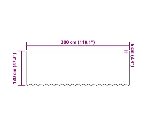 Mežģīņu Aizkars Ar Aizkariem Ziedu Raksts Balta 300 X 120 Cm Poliesters Vidaxl