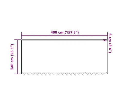 Mežģīņu Aizkars Ar Aizkariem Ziedu Raksts Balta 400 X 140 Cm Poliesters Vidaxl