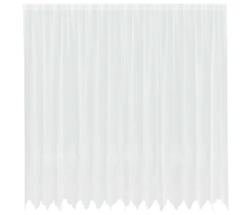 Lina Kardin Kardinatega Lilled Valge 220 X 400 Cm Polüester