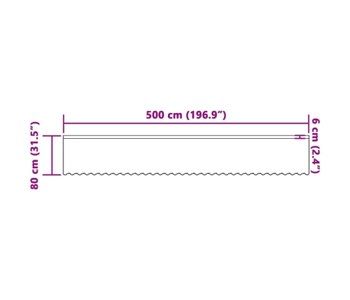 Mežģīņu Aizkars Ar Aizkariem Ziedu Raksts Balta 500 X 80 Cm Poliesters Vidaxl