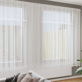Kardinaid Kardinatega Valge 500X100Cm Polüester