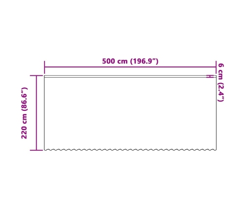 Užuolaidos Su Užuolaidomis Balta 500X100Cm Poliesteris