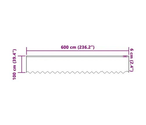 Lina Kardin Kardinatega Lilled Valge 100 X 600 Cm Polüester