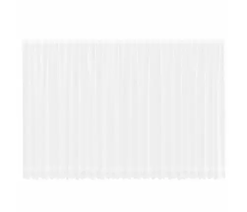 Lina Kardin Kardinatega Lilled Valge 245 X 600 Cm Polüester