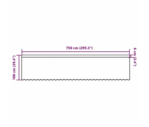 Mežģīņu Aizkars Ar Aizkariem Ziedu Raksts Balta 750 X 100 Cm Poliesters Vidaxl