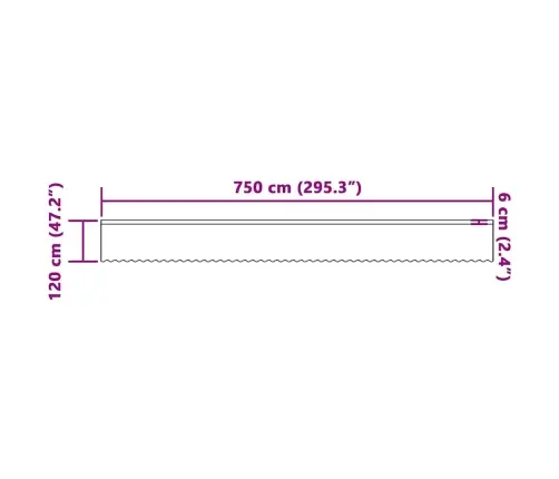 Lina Kardin Kardinatega Valge 750X120Cm Polüester Lina Kardin Kardinatega Valge 750X120Cm Polüester