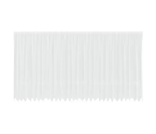 Mežģīņu Aizkars Ar Aizkariem Balta 750 X 240 Cm Poliesters Vidaxl