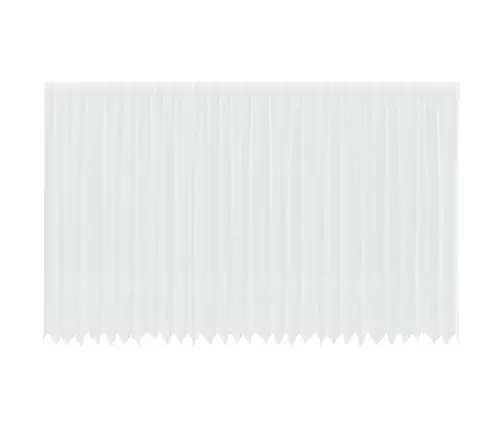 Mežģīņu Aizkars Ar Aizkariem Balta 750 X 260 Cm Poliesters Vidaxl