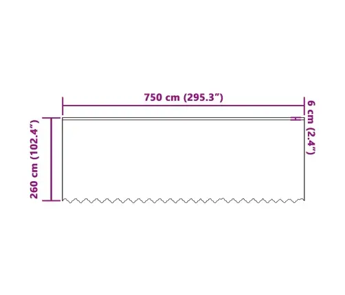 Mežģīņu Aizkars Ar Aizkariem Balta 750 X 260 Cm Poliesters Vidaxl