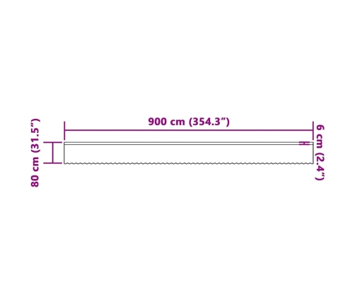 Kardinaid Kardinatega Valge 500X100Cm Polüester