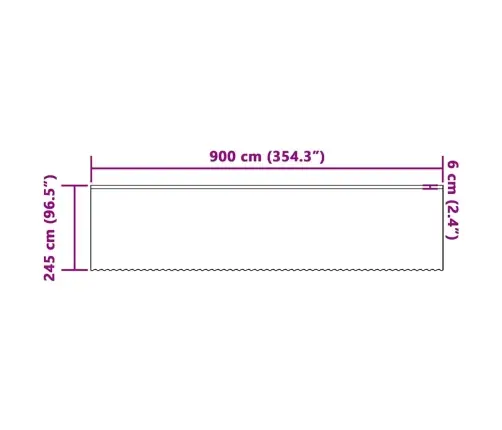 Kardinaid Kardinatega Valge 500X100Cm Polüester