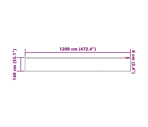 Kardinaid Kardinatega Valge 500X100Cm Polüester