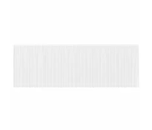 Mežģīņu Aizkars Ar Aizkariem Ziedu Raksts Balta 1200 X 220 Cm Poliesters Vidaxl