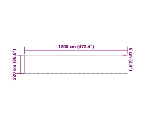 Kardinaid Kardinatega Valge 500X100Cm Polüester