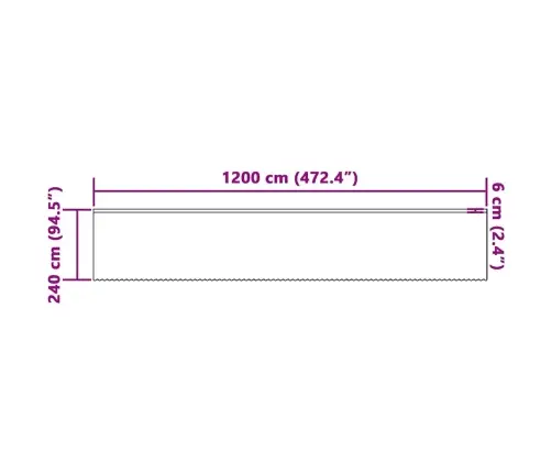 Aizkari Ar Aizkariem Ziedu Raksts Balta 1200 X 240 Cm Poliesters Vidaxl